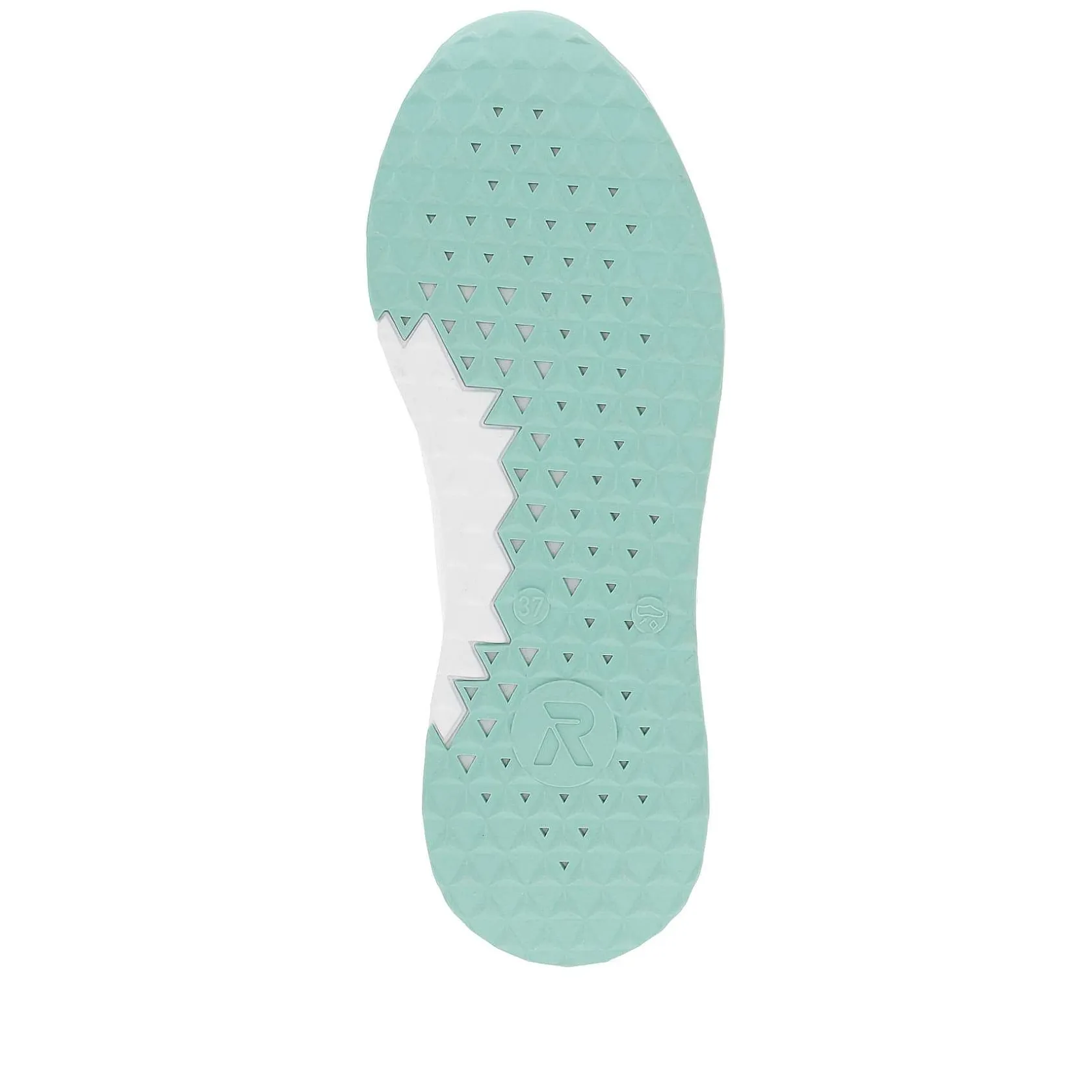 Rieker Colorful Styles-Women'S Sneaker Low Frost-White Aquamarine