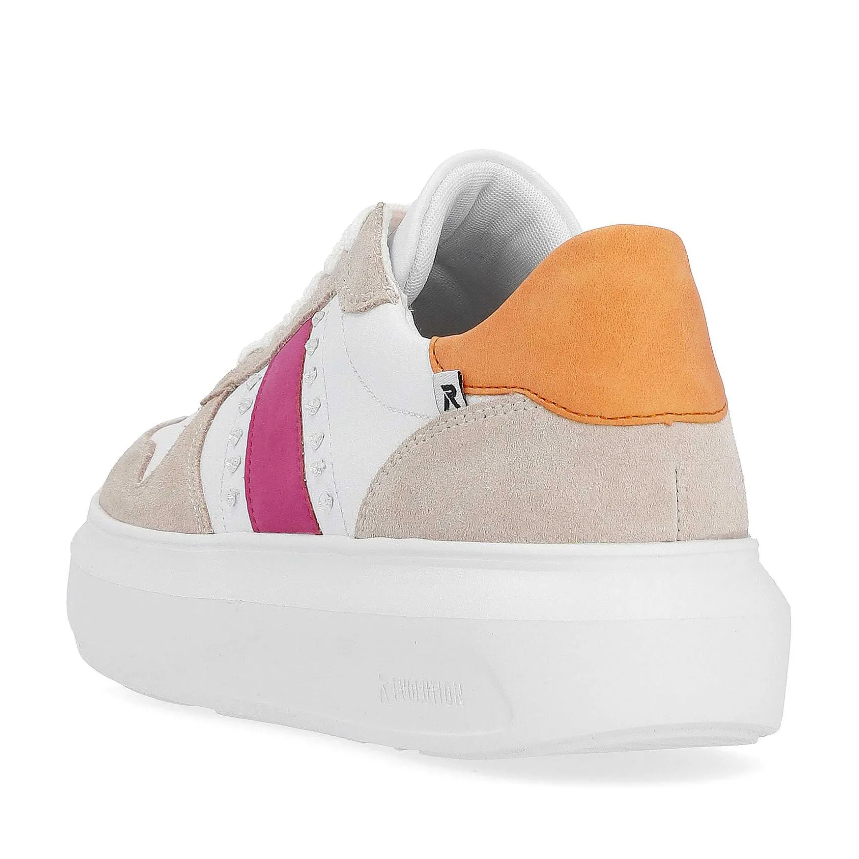 Rieker Colorful Styles-Women'S Sneaker Low Pearl-White Sand-Beige