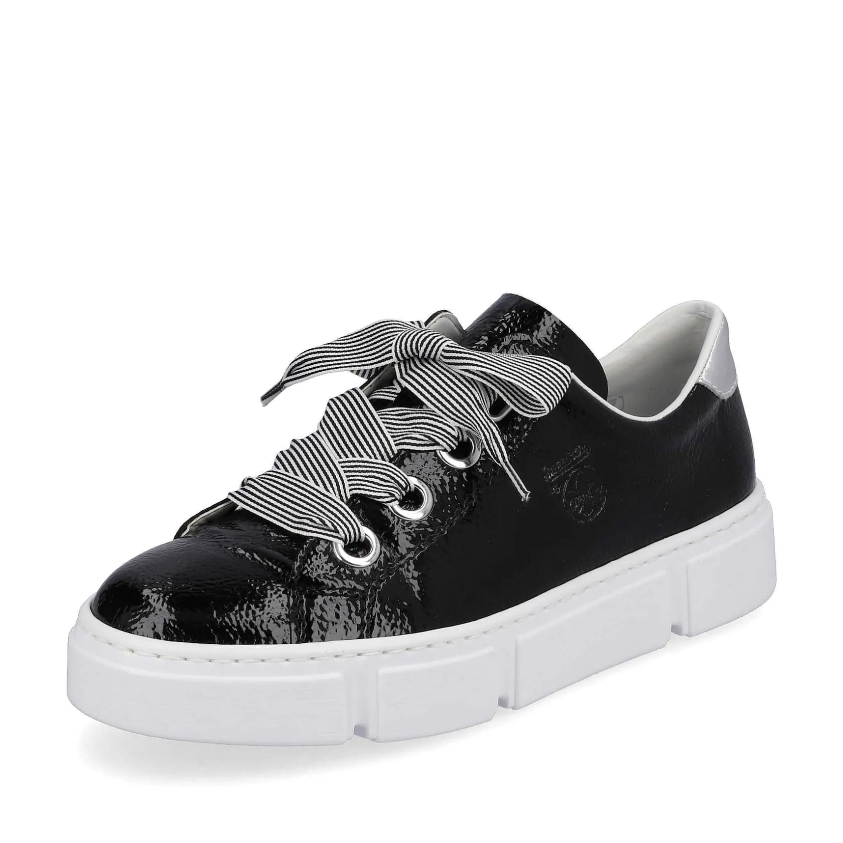 Rieker Sneakers-Women'S Sneaker Low Glossy Black