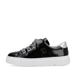 Rieker Sneakers-Women'S Sneaker Low Glossy Black