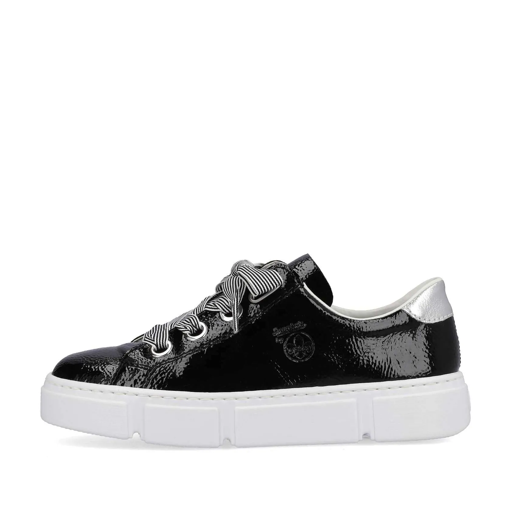 Rieker Sneakers-Women'S Sneaker Low Glossy Black