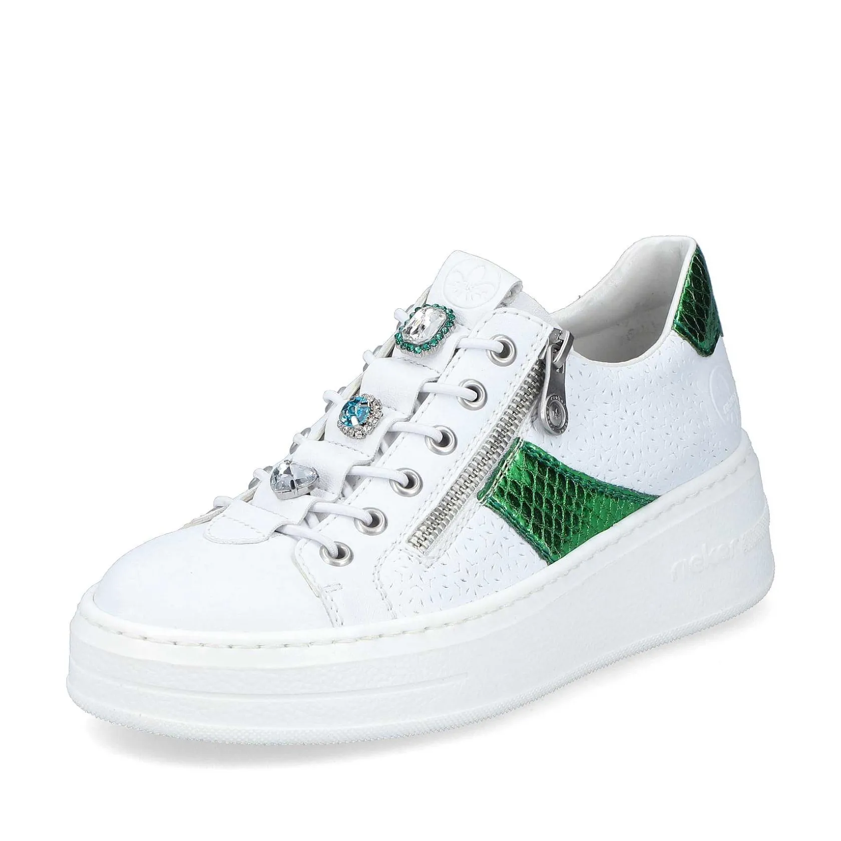 Rieker Sneakers-Women'S Sneaker Low Ice White
