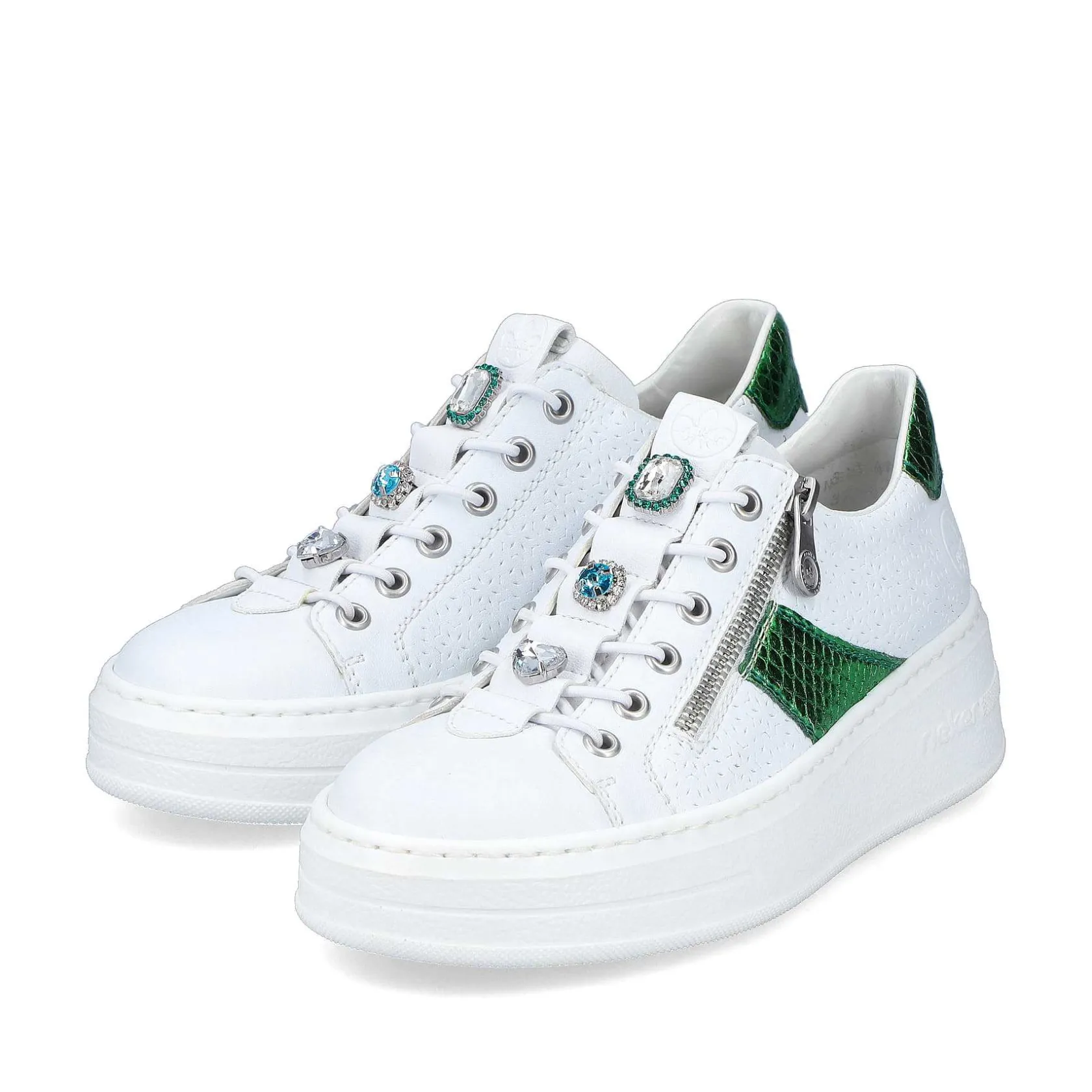 Rieker Sneakers-Women'S Sneaker Low Ice White