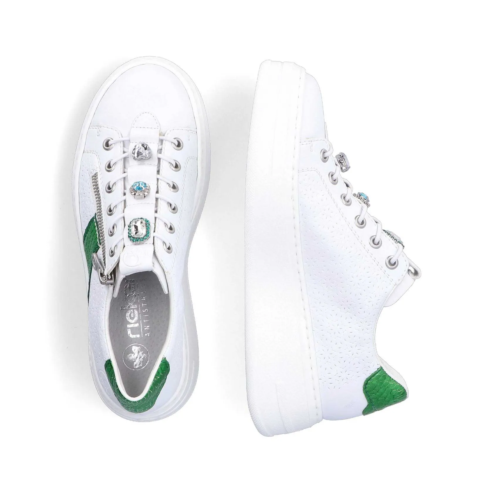 Rieker Sneakers-Women'S Sneaker Low Ice White
