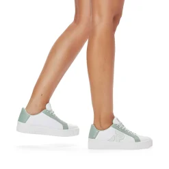 Rieker Colorful Styles-Women'S Sneaker Low Swan-White Mint-Green