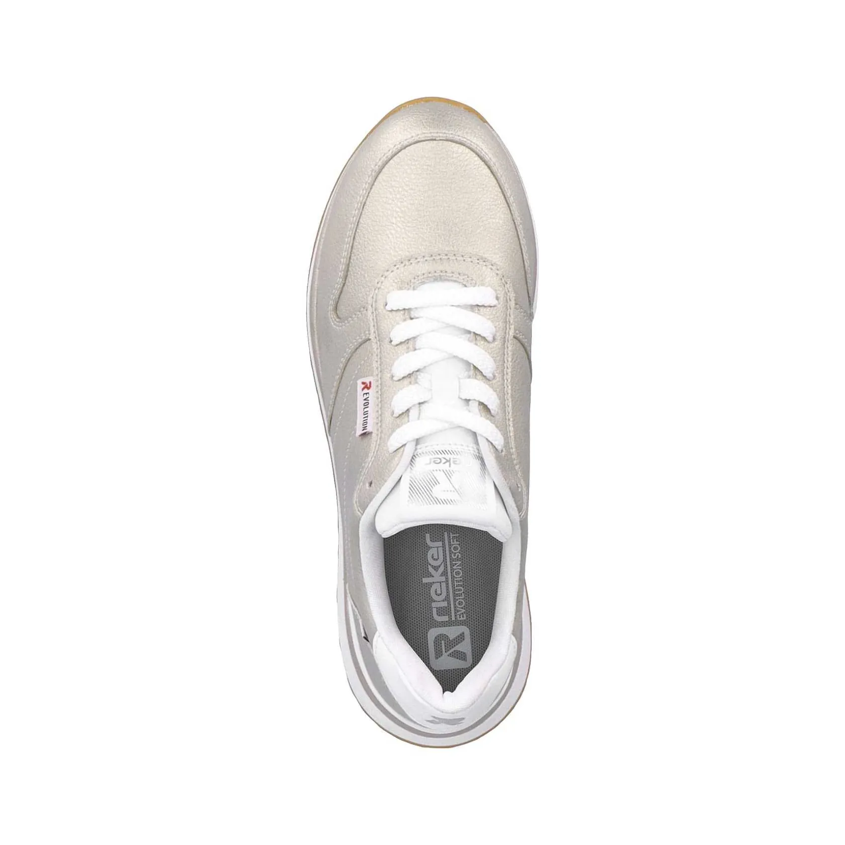 Rieker Sneakers-Women'S Sneaker Low Champagne Metallic