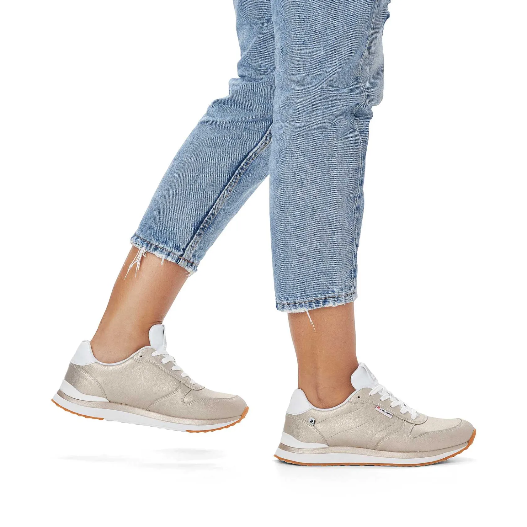 Rieker Sneakers-Women'S Sneaker Low Champagne Metallic