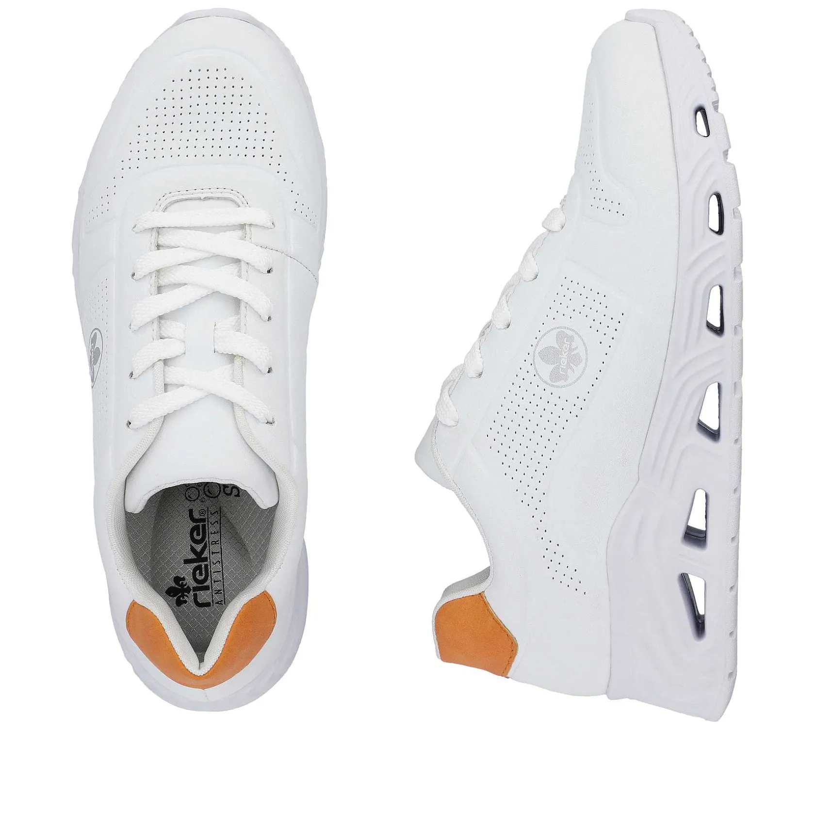 Rieker Vegan-Women'S Sneaker Low Brilliant White