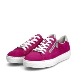 Rieker Summer Shoes-Women'S Sneaker Low Pink