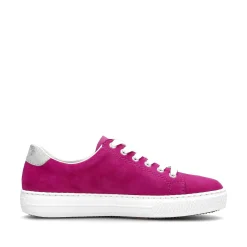 Rieker Summer Shoes-Women'S Sneaker Low Pink