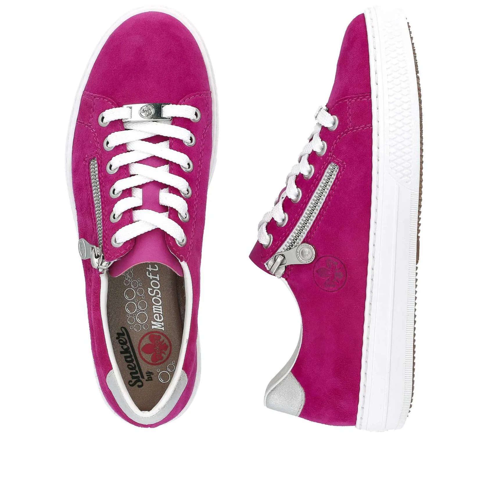 Rieker Summer Shoes-Women'S Sneaker Low Pink