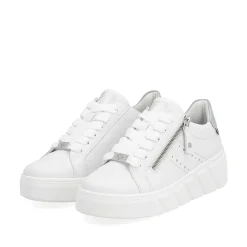 Rieker Sneakers-Women'S Sneaker Low Clear White