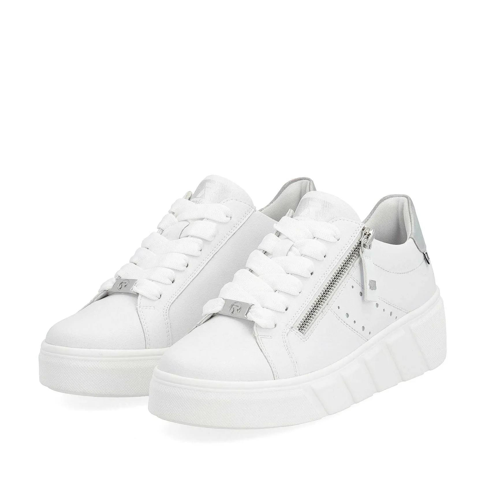 Rieker Sneakers-Women'S Sneaker Low Clear White