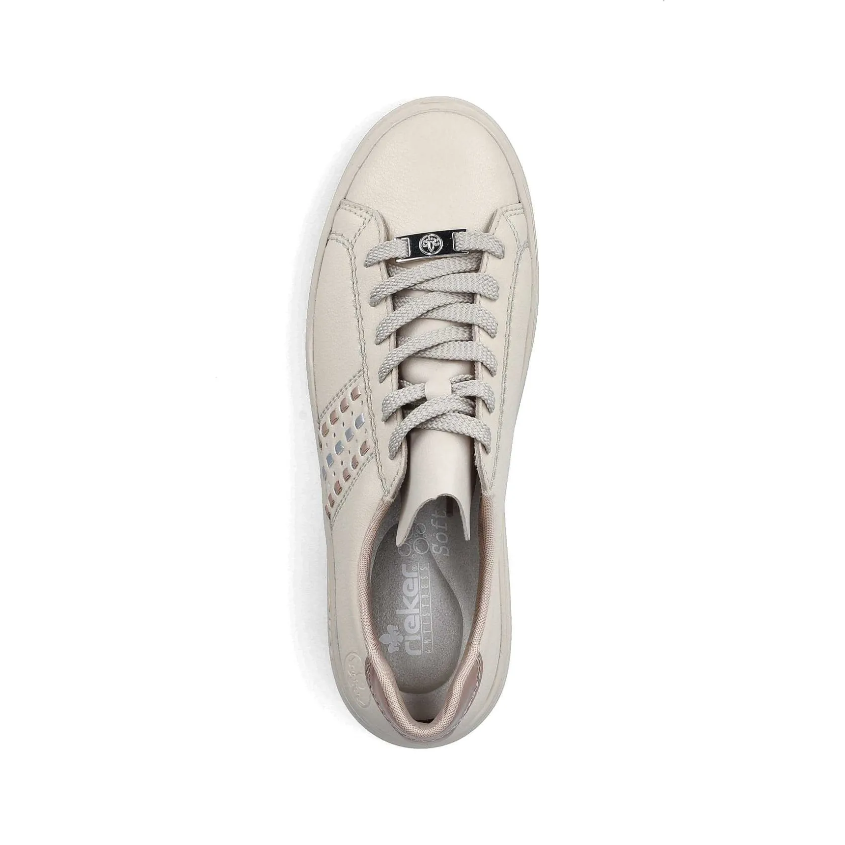Rieker Sneakers-Women'S Sneaker Low Light Beige