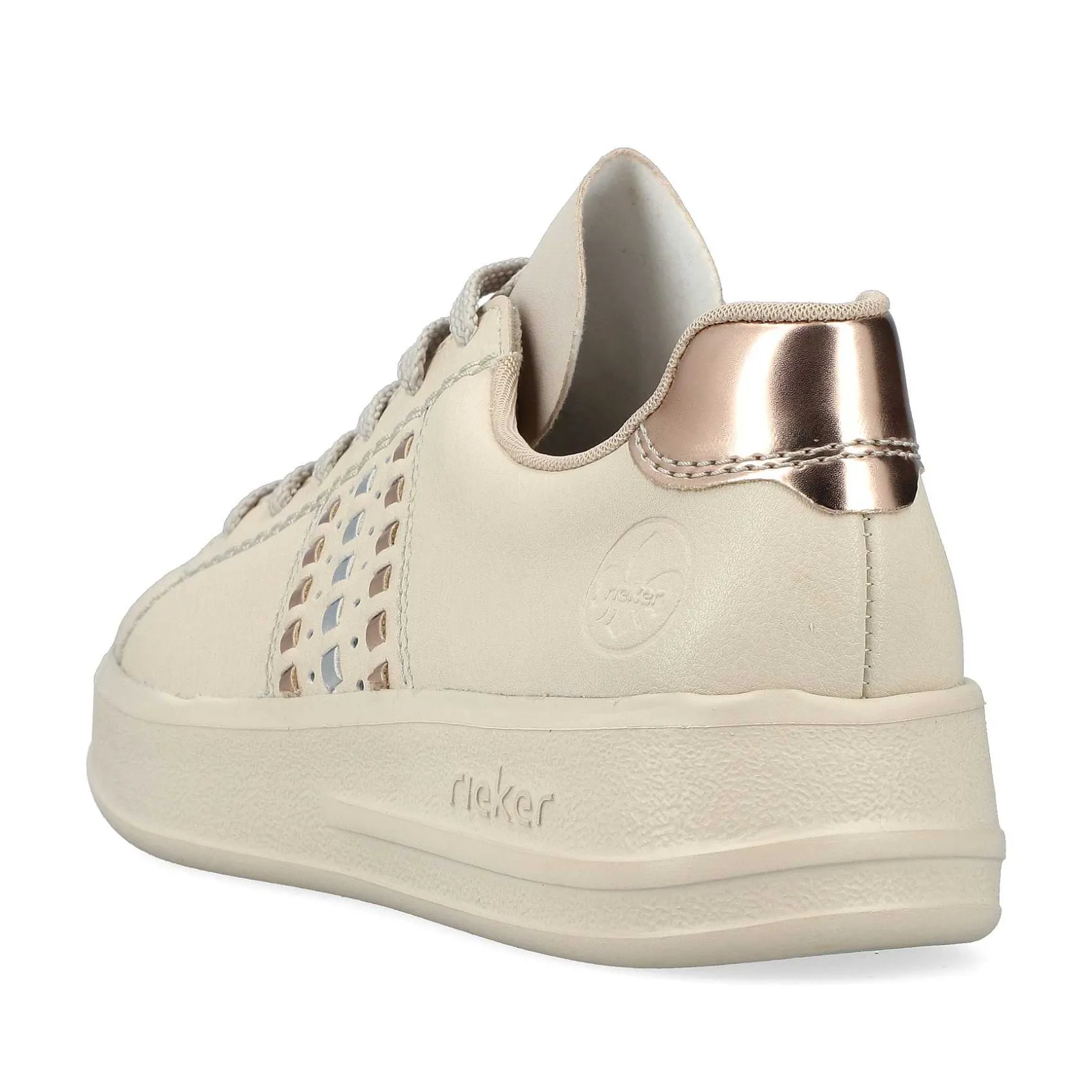 Rieker Sneakers-Women'S Sneaker Low Light Beige