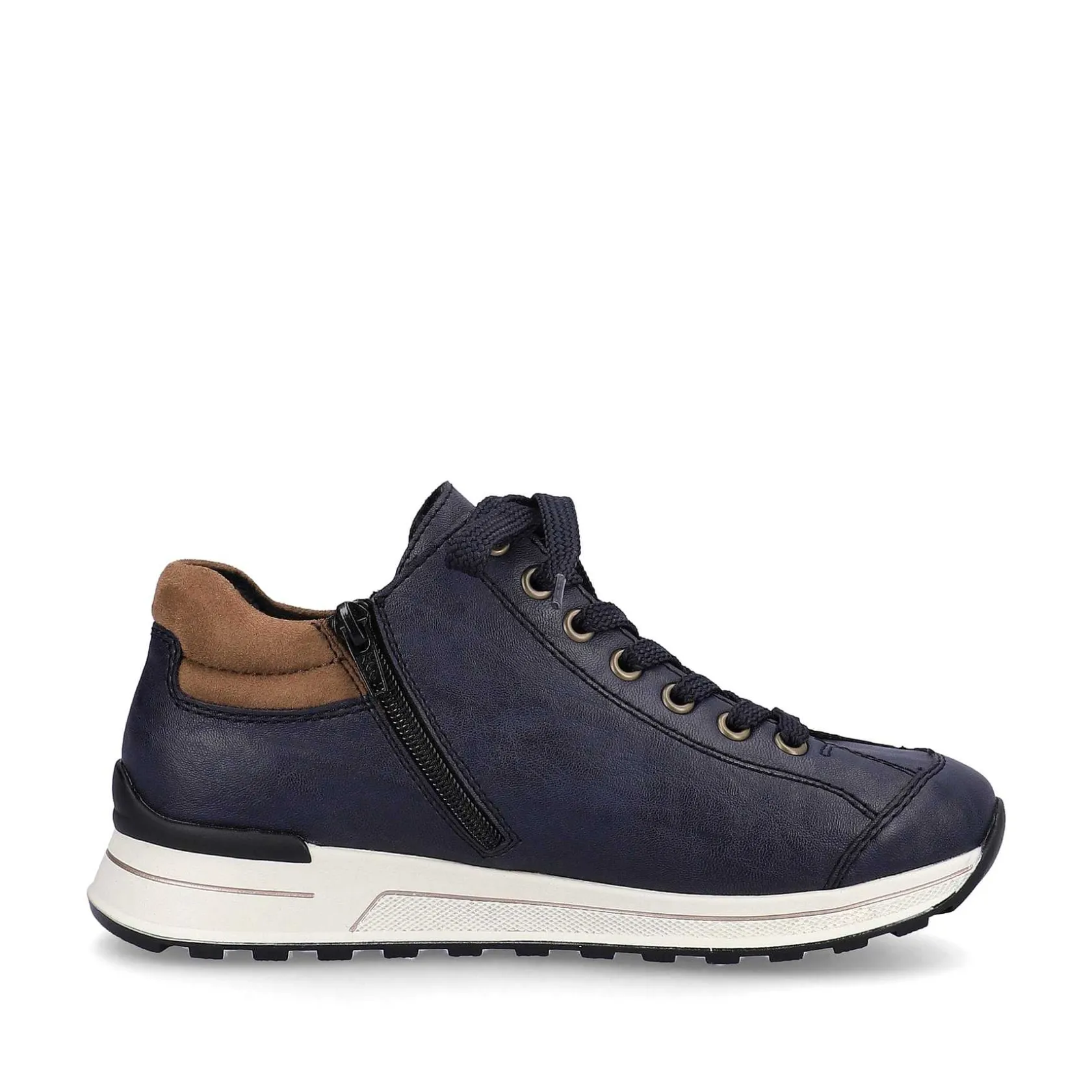Rieker Sneakers-Women'S Sneaker Low Navy Blue-Brown