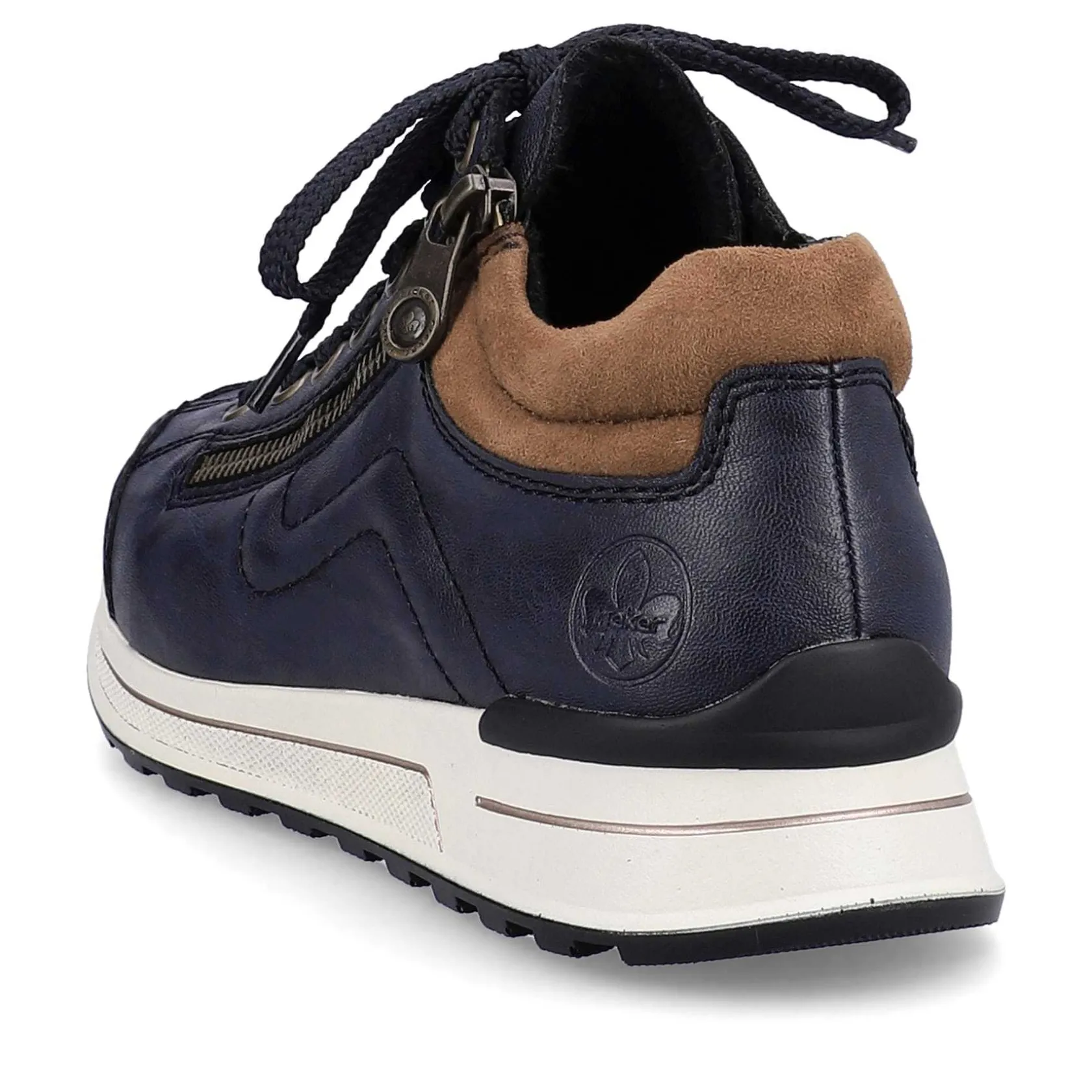 Rieker Sneakers-Women'S Sneaker Low Navy Blue-Brown