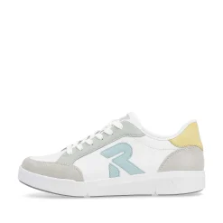Rieker Sneakers-Women'S Sneaker Low Snow-White Dusty-Grey