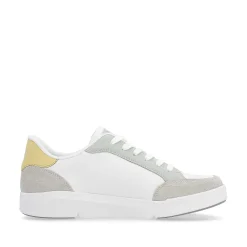 Rieker Sneakers-Women'S Sneaker Low Snow-White Dusty-Grey