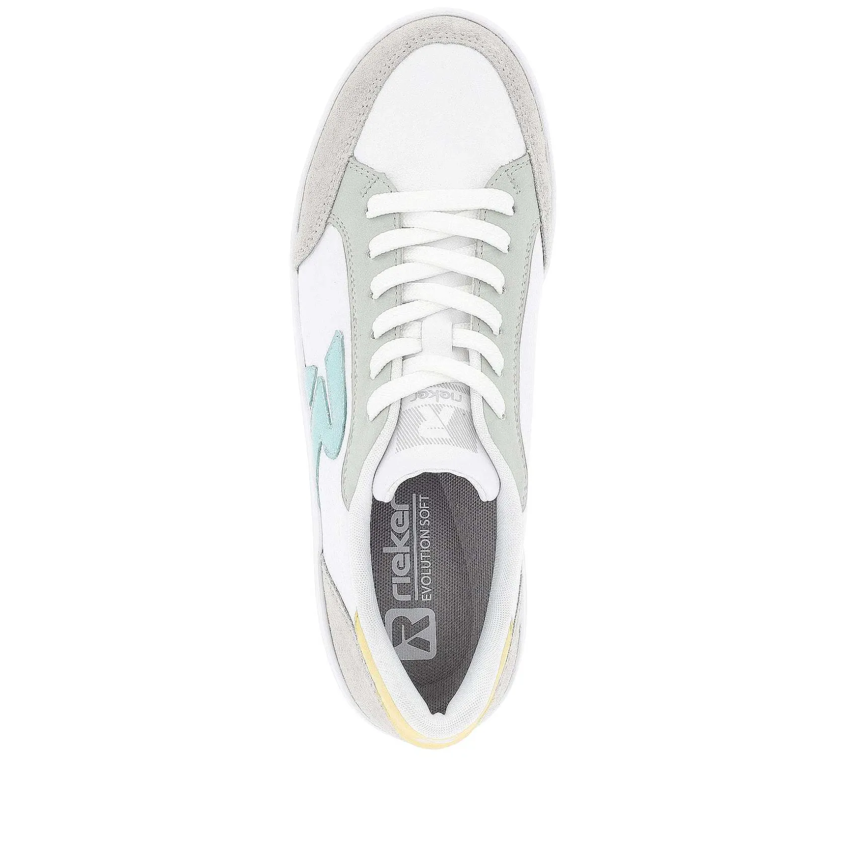 Rieker Sneakers-Women'S Sneaker Low Snow-White Dusty-Grey