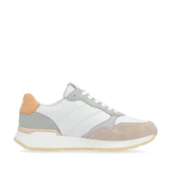 Rieker Sneakers-Women'S Sneaker Low Pearl-White Grey-Green