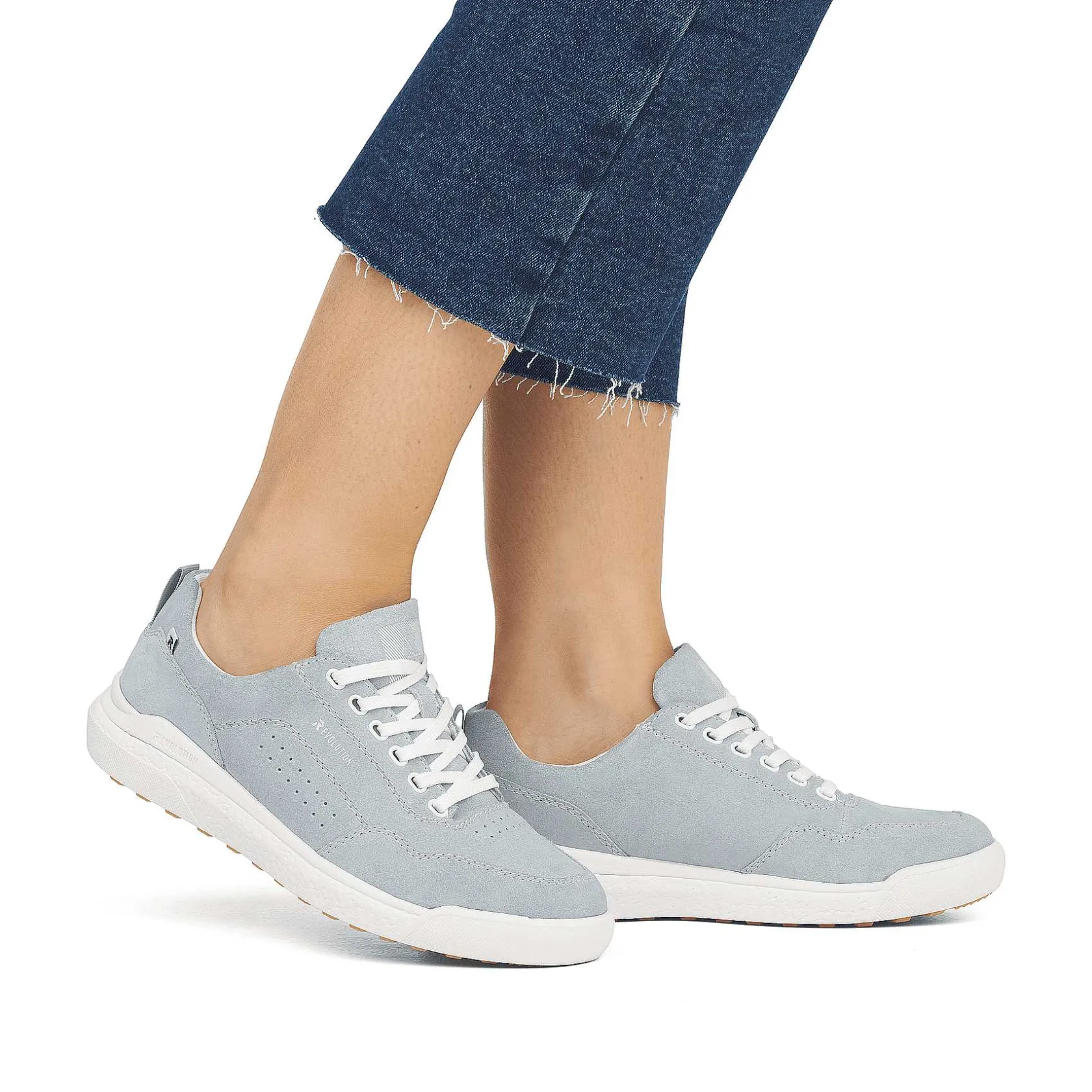 Rieker Sneakers-Women'S Sneaker Low Steel Blue