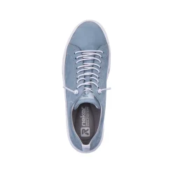 Rieker Colorful Styles-Women'S Sneaker Low Light Summer Blue