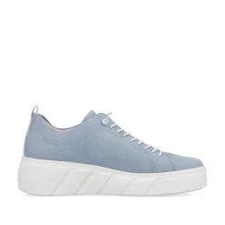 Rieker Colorful Styles-Women'S Sneaker Low Light Summer Blue