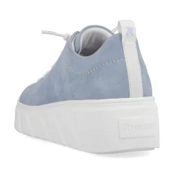 Rieker Colorful Styles-Women'S Sneaker Low Light Summer Blue