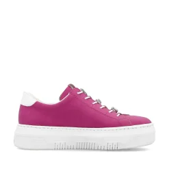 Rieker Colorful Styles-Women'S Sneaker Low Blood Pink