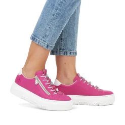 Rieker Colorful Styles-Women'S Sneaker Low Blood Pink