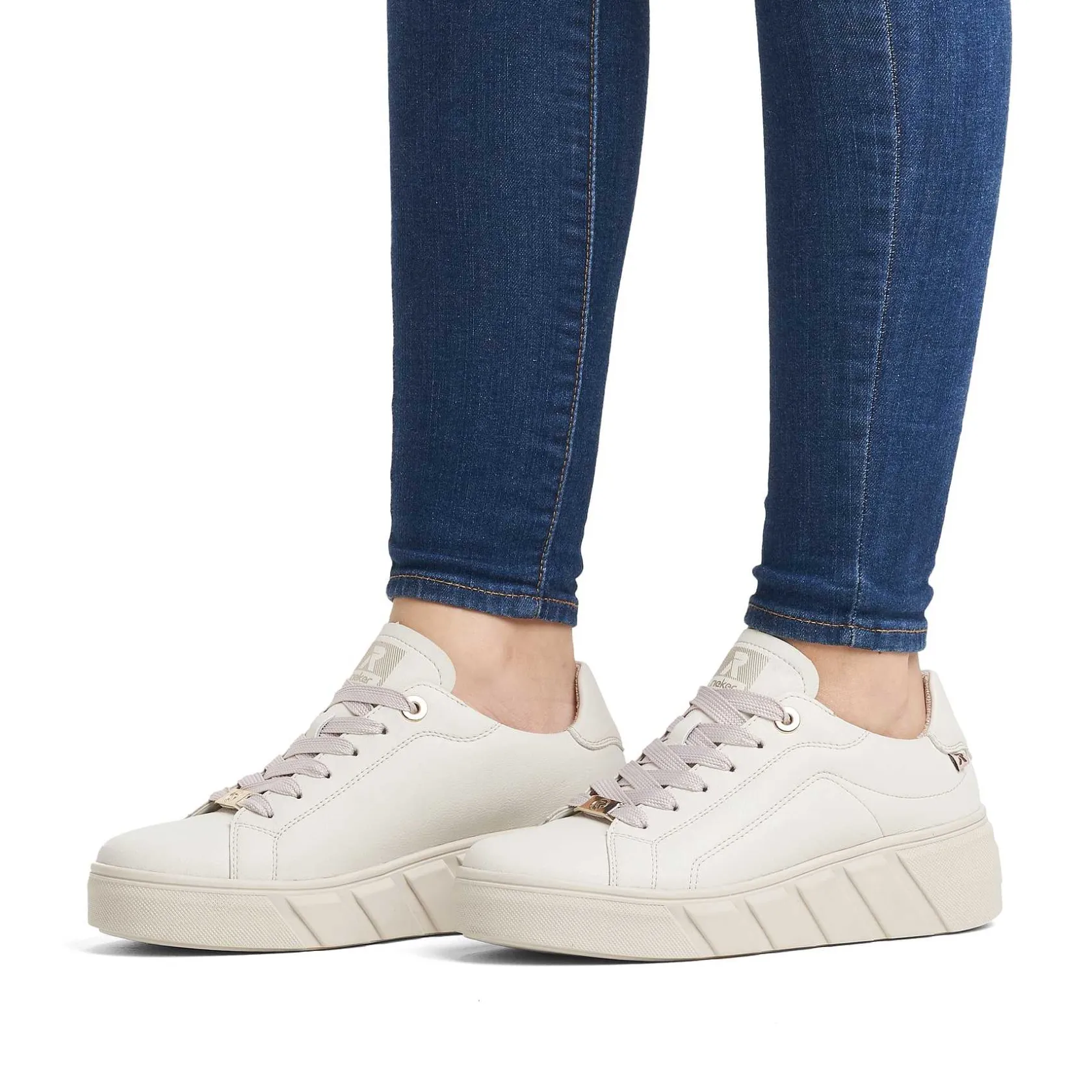 Rieker Sneakers-Women'S Sneaker Low Frost White
