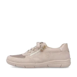 Rieker Sneakers-Women'S Sneaker Low Cream Beige