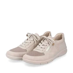 Rieker Sneakers-Women'S Sneaker Low Cream Beige