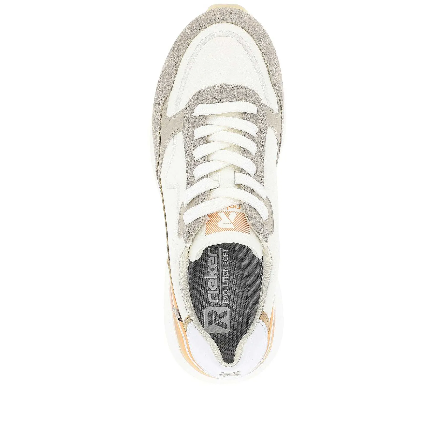 Rieker Sneakers-Women'S Sneaker Low Creamy-White Clay-Beige
