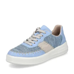 Rieker Colorful Styles-Women'S Sneaker Low Light Blue