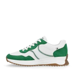 Rieker Colorful Styles-Women'S Sneaker Low Clear-White Emerald-Green