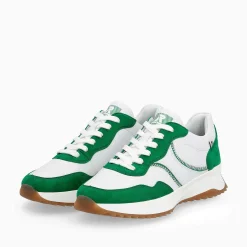 Rieker Colorful Styles-Women'S Sneaker Low Clear-White Emerald-Green