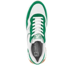 Rieker Colorful Styles-Women'S Sneaker Low Clear-White Emerald-Green