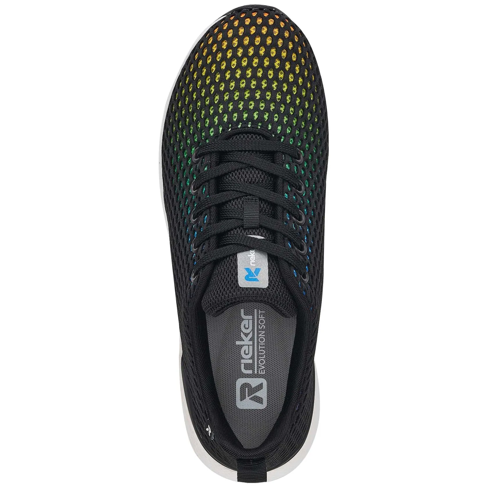 Rieker Sneakers-Women'S Sneaker Low Deep Black Rainbow
