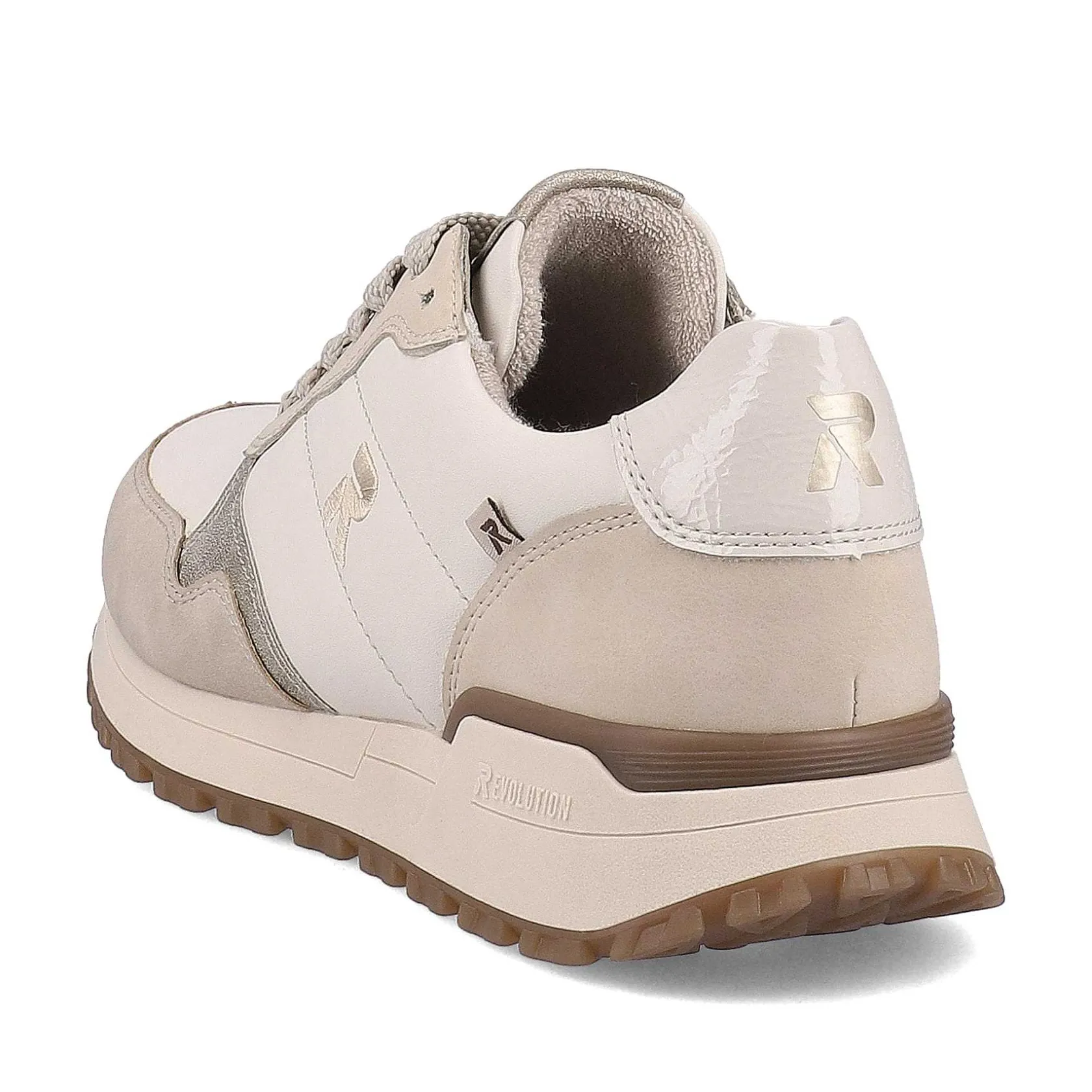 Rieker Sneakers-Women'S Sneaker Low Cream-Beige Snow