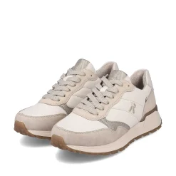 Rieker Sneakers-Women'S Sneaker Low Cream-Beige Snow