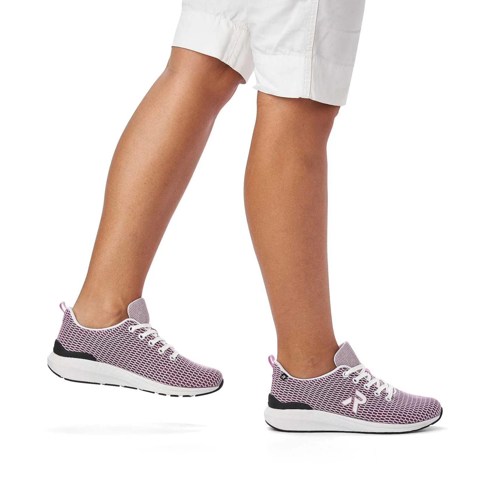 Rieker Colorful Styles-Women'S Sneaker Low Soft Pink