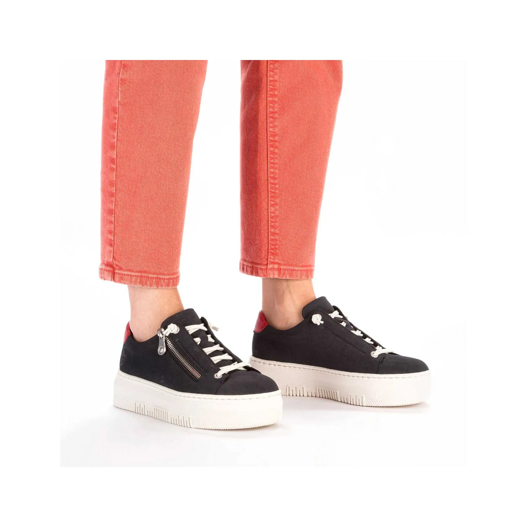 Rieker Sneakers-Women'S Sneaker Low Steel Blue