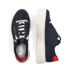 Rieker Sneakers-Women'S Sneaker Low Steel Blue