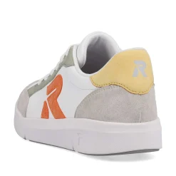 Rieker Sneakers-Women'S Sneaker Low Swan-White Arctic-Grey