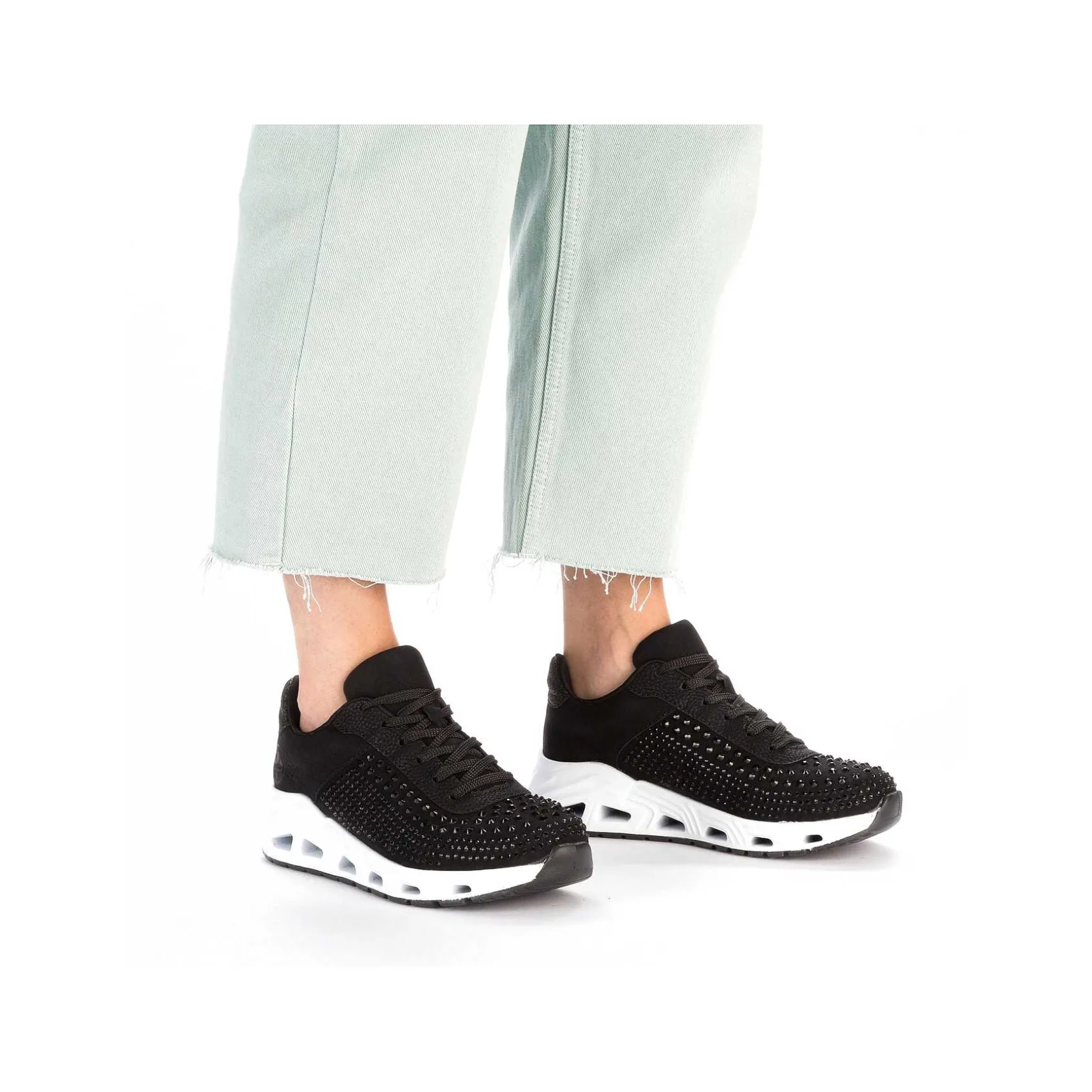 Rieker Vegan-Women'S Sneaker Low Deep Black