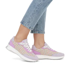 Rieker Colorful Styles-Women'S Sneaker Low Lavender Multi