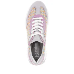 Rieker Colorful Styles-Women'S Sneaker Low Lavender Multi