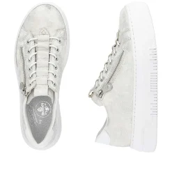 Rieker Sneakers-Women'S Sneaker Low Gray White